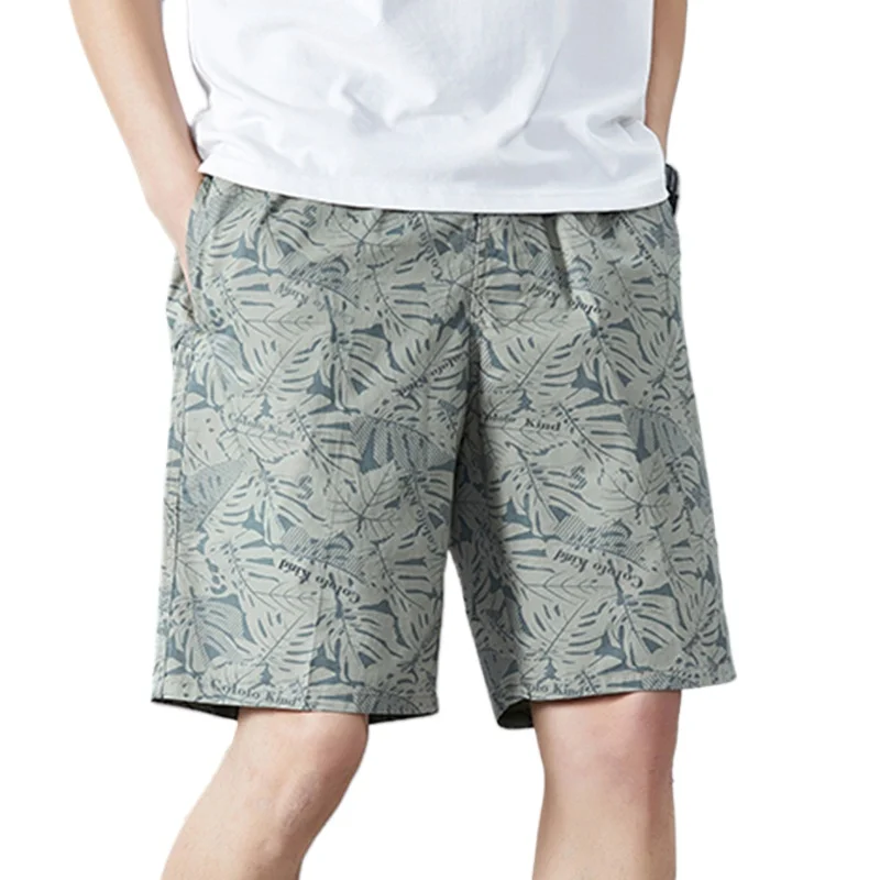 2026 Quality Fashion Print Shorts Men Hawaii Beach Casual Shorts Outdoor Sports Elastic Waist 6XL Oversize Red Baggy Half Pants