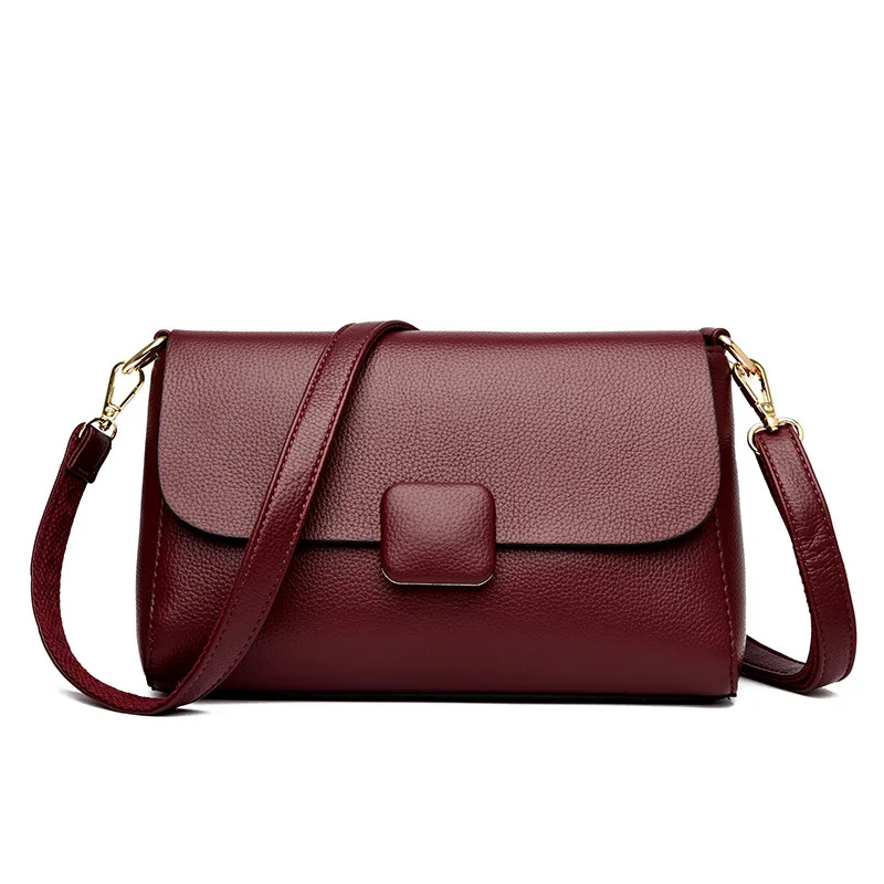New Minimalist Solid-color Shoulder Bag, Stylish and Versatile Crossbody Bag, Multi-functional Large-capacity Underarm Bag