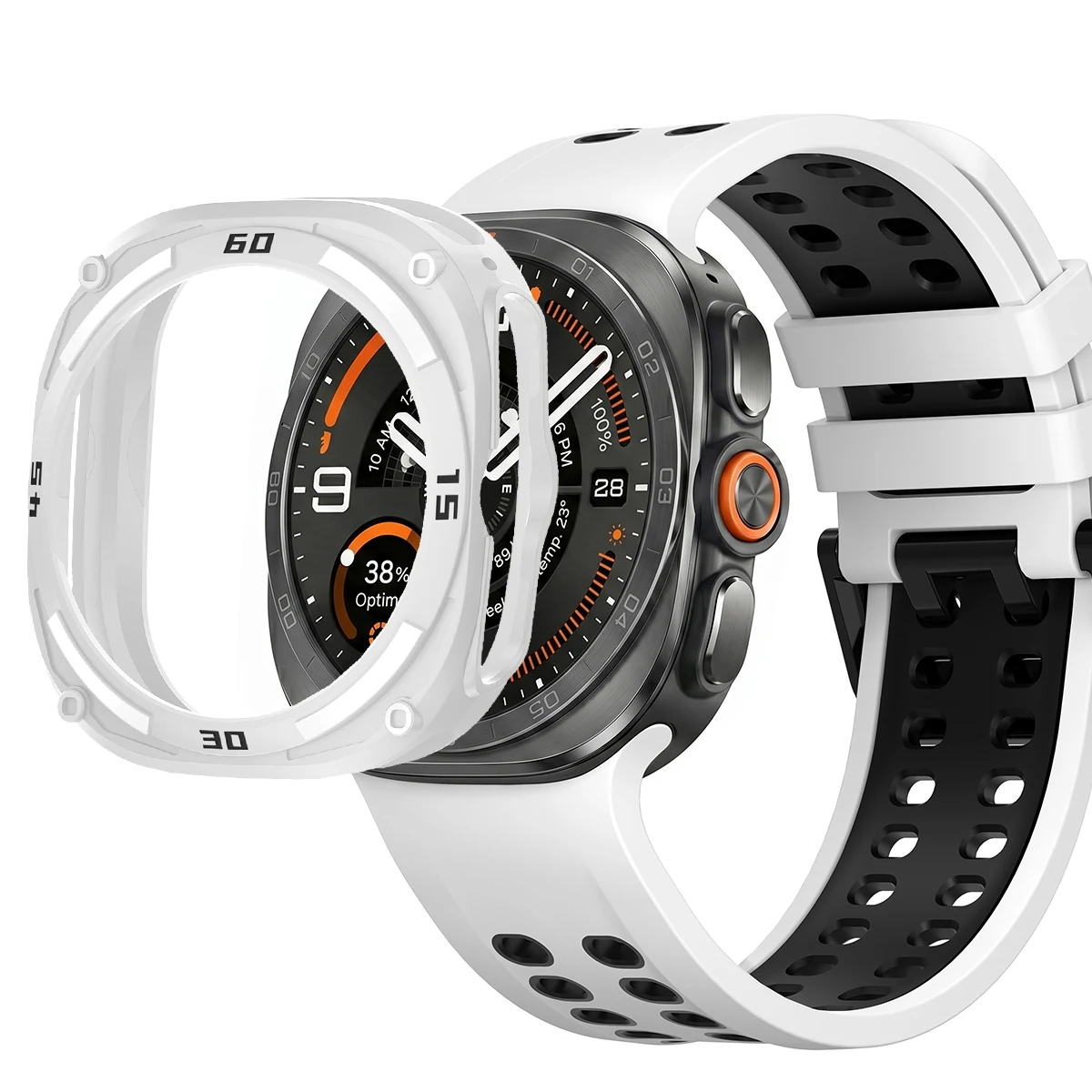 TPU Protector Case for Samsung Galaxy Watch Ultra 2 2026 47mm Soft Silicone Frame Protective Cover for Galaxy Watch 7 Ultra 47mm