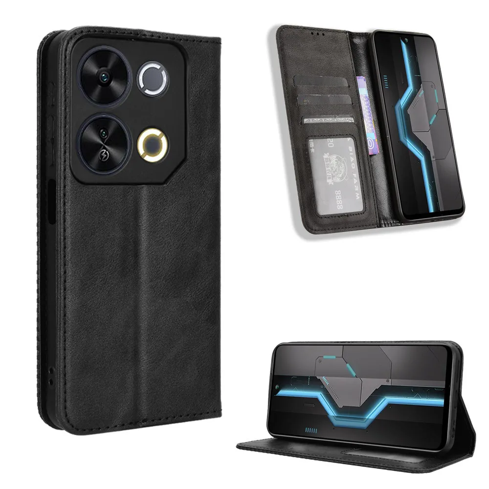 For ITEL P65 Luxury Flip PU Leather Wallet Magnetic Adsorption Case For ITEL P65 P 65 ITELP65 Phone Bag