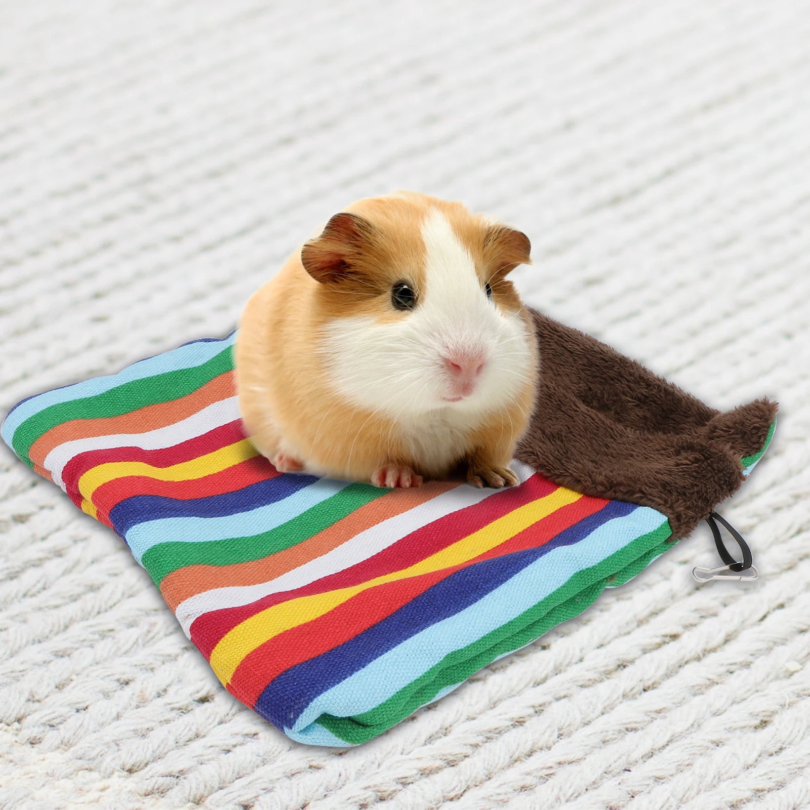 

Squirrel Bed Warm Hanging Sleeping Pouch For Hamster Small Pet Nest Double Pp Cotton Soft Breathable Moisture Resistant Durable