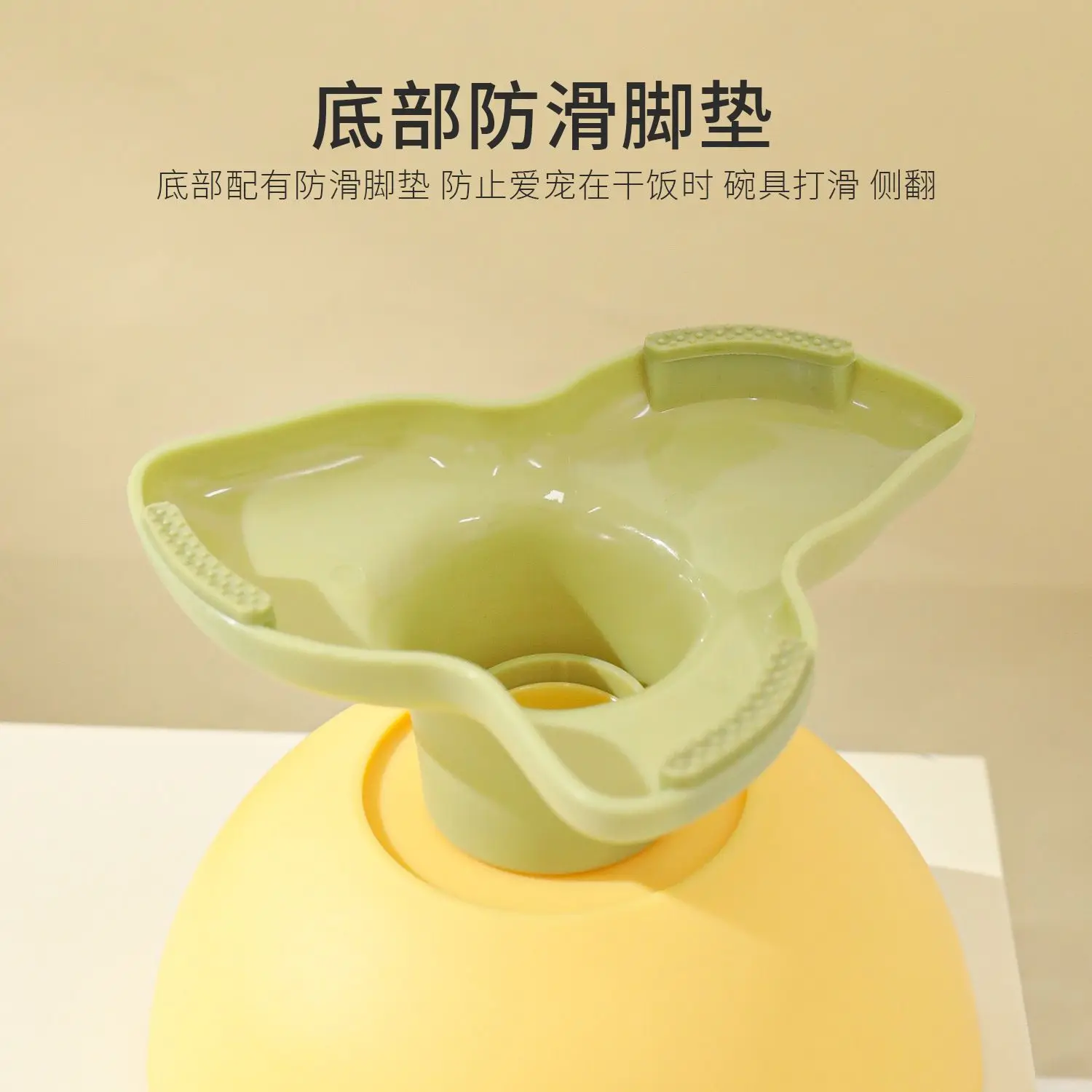 Pet Cat Bowl Three-leaf Flower Food Basin Non-slip Cat Supplies High Foot Oblique Neck Protection Single Bowl, Cat Food Basin.