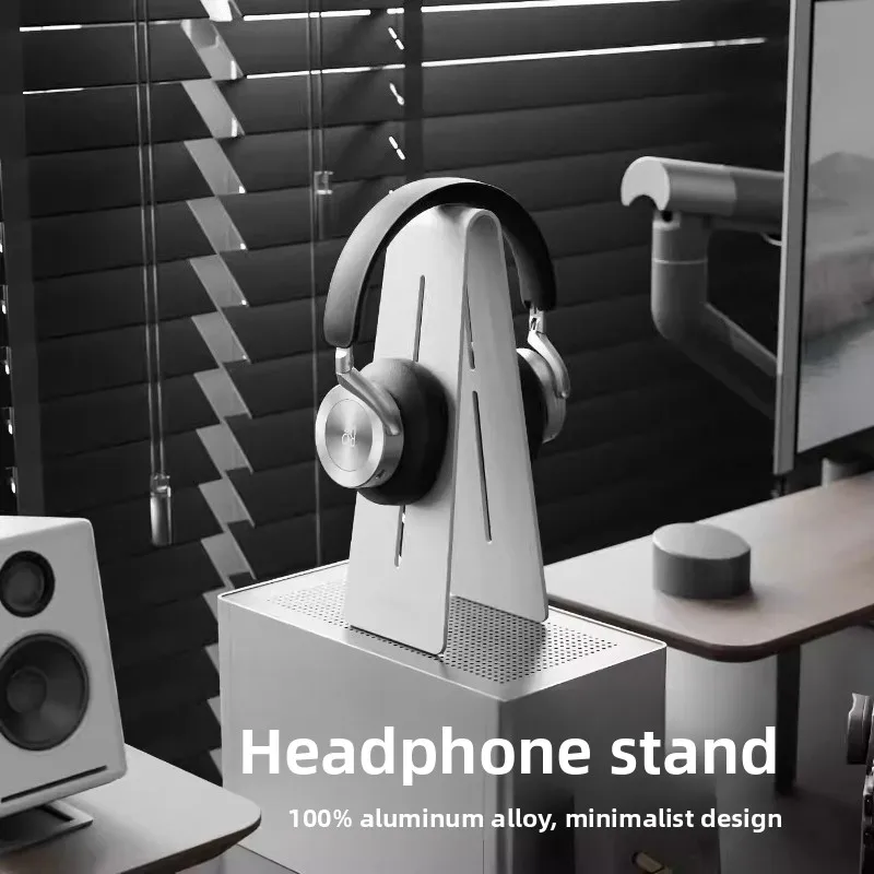 

Универсальная алюминиевая подставка для наушников, держатель для игровой гарнитуры, настольный органайзер для гарнитур, экономия места, дисплей для наушников