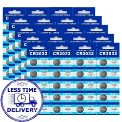 100Pcs CR2032 3V button cell 2032 BR2032 DL2032 SB-T15 cr 2032 EA2032C ECR 2032 3V lithium battery coin batteries 220mah