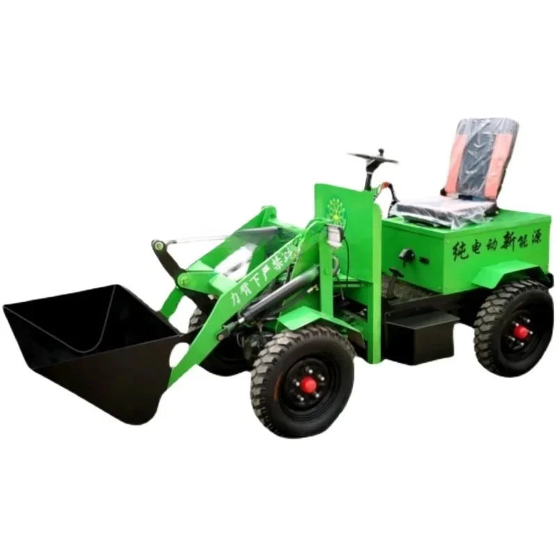 Customized Electric Forklift Drive Construction Engineering Brewing Manual Cleaning Miniature Bulldozer Loader