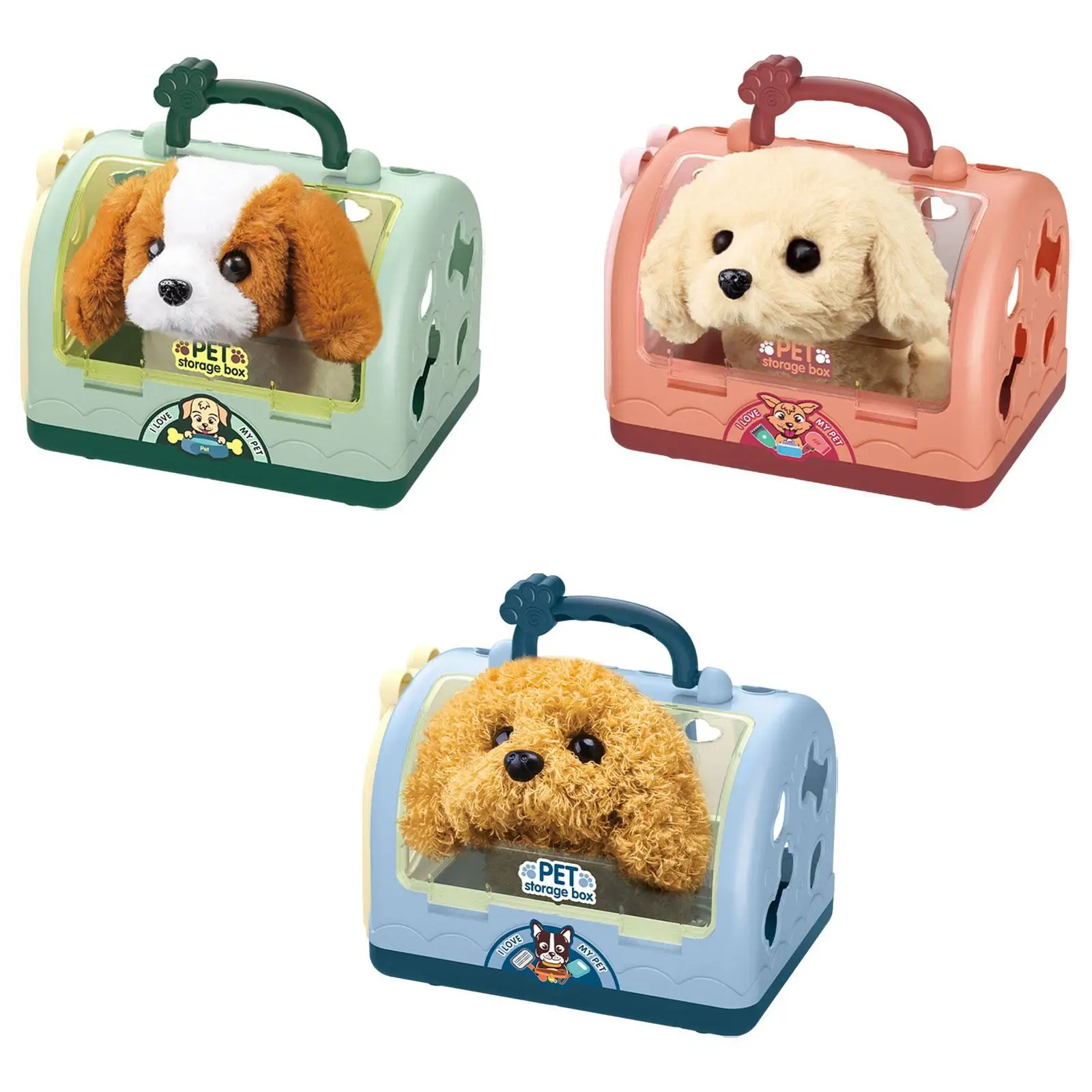 Puppy House Toy Pet Cage Baby Electric Toys Interaction Toy for Kids Teens