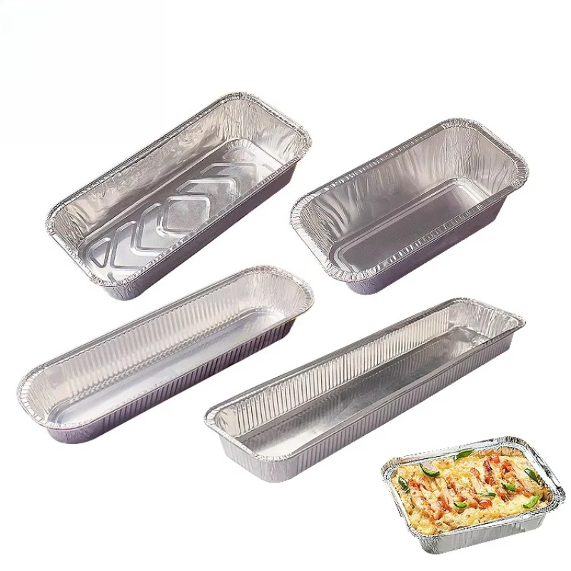 125 Barquettes Aluminium Avec Couvercle - 21,5x16x5 Cm - 1000 Ml - Jetables Pour Alimentation