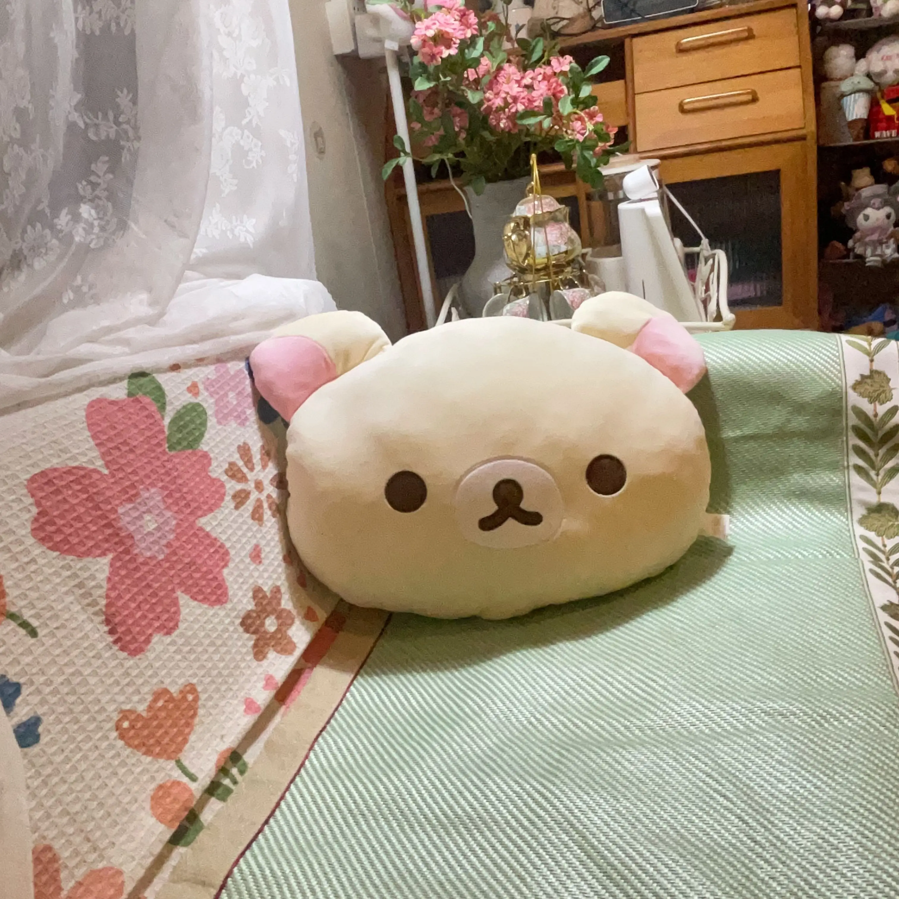 Schattig Rilakkuma Pluche Kussen Kiiroitori Gevulde Pop Mooie Anime Sofa Kussen Kawaii Animal Room Decor Verjaardagscadeautjes voor Kid