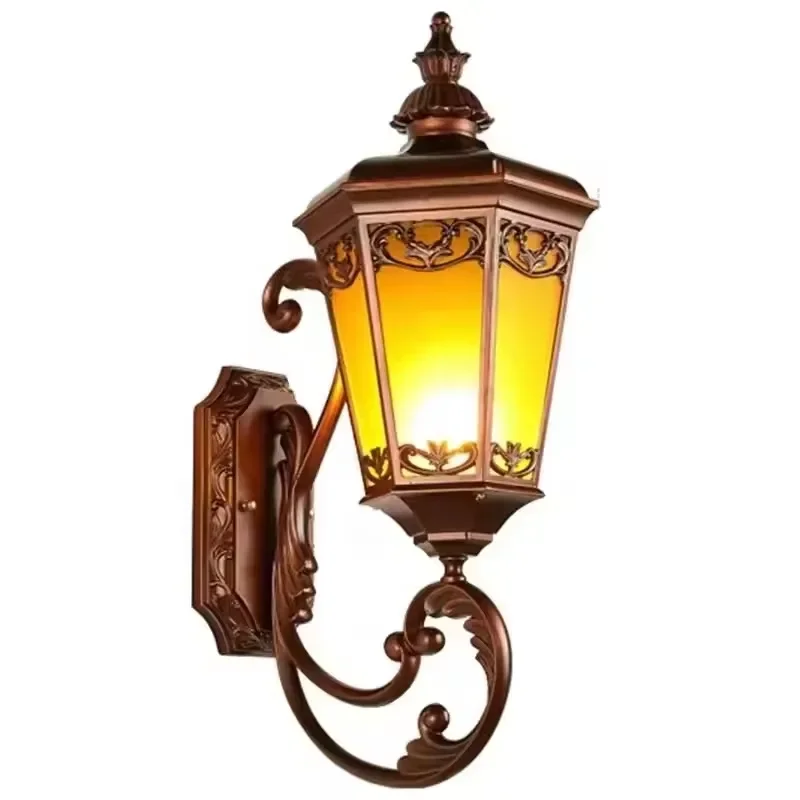 Outdoor European Wall Mounted LED Lights Fence Garden Door Post Lights IP65 Waterproof Villa Corridor Lighting