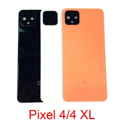 Новая Задняя стеклянная крышка для телефона Google Pixel 4 XL 4XL с клейкой лентой для объектива камеры черные белые оранжевые запасные части