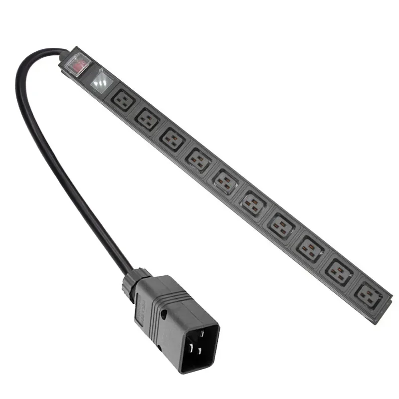 

PDU Power Strip C19 output 10AC socket Double break switch 16A 3500W With current display meter C13/C20/UK/US/AU/Israel/EU PLUG