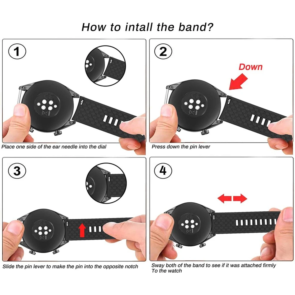 20 22mm Sport Silicone Strap For Garmin Vivoactive 6 5 4 Watch Band Forerunner 165 570 265 255 Music Venu 3 Replacement Bracelet