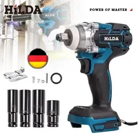 HILDA 18V Electric Impact Wrench Rechargeable 1/2 Socket Wrench Cordless Without Battery High Power Impact in Car Repair