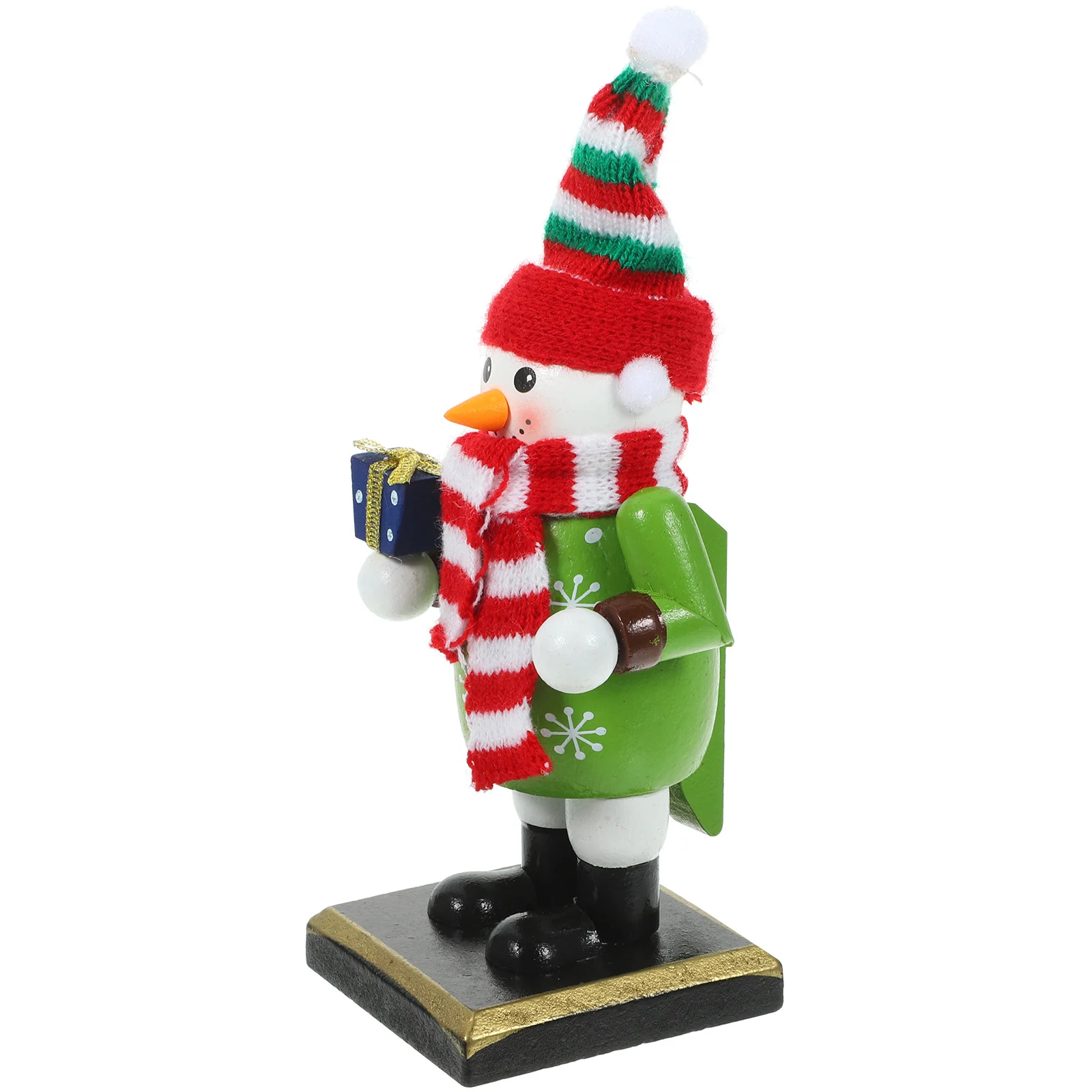 

Wood Snowman Nutcracker Christmas Ornament Xmas Table Decor Snowman Nutcracker Decoration Holiday Gift Xmas Table Ornament