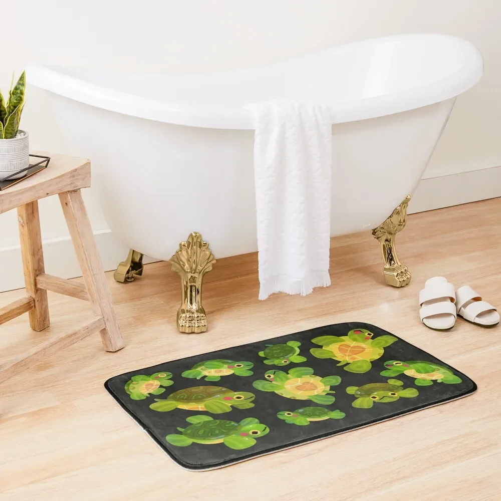 

Red-eared slider - Dark Bath Mat DoorEntrance Door Carpet For Home Entrance Home Decor Mats For Bathroom And Toilet Mat