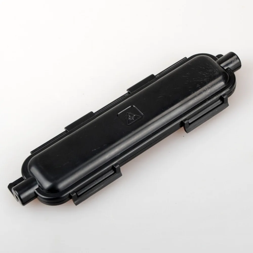 

1 Core Adapter Box Optical Fiber Protection Box Plastic Waterproof Extension Cord Protection Box Weather Resistant Durable