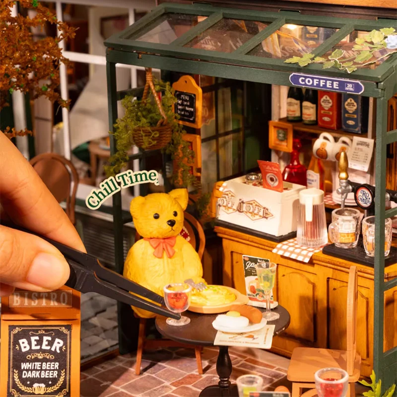 อะนิเมะ Kawaii การ์ตูน DIY Handmade Hut Art Miniature House บ้านเด็กประกอบอาคารบล็อกของเล่นหญิงของขวัญวันเกิด