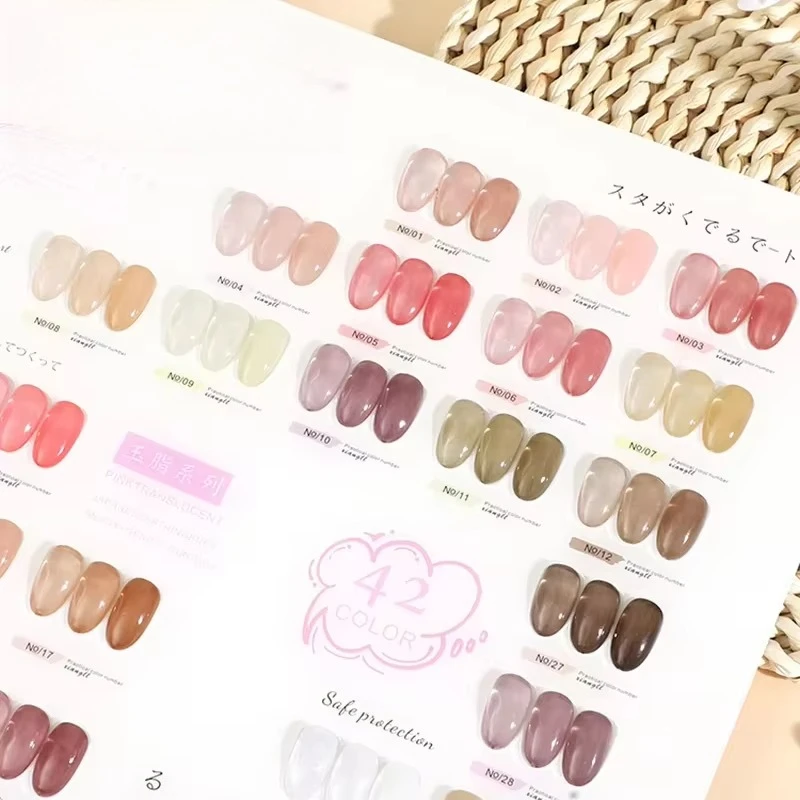 

Nail UV Gel High Quality Long Lasting Color Gel 42 Colors 15 ml Colorful Nail Polish Set Nail Art