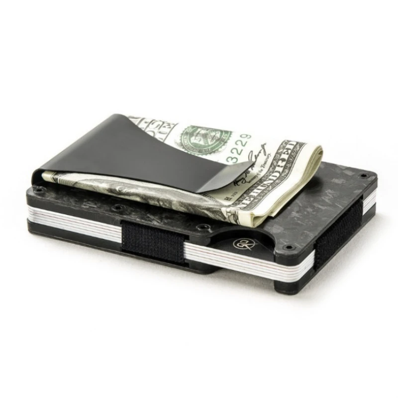 Men\'s Wallet - Slim, Minimalistic & Seamless, Blocks RFID Scanners, Holds 12 Card & Has a Money Clip (Carbon)