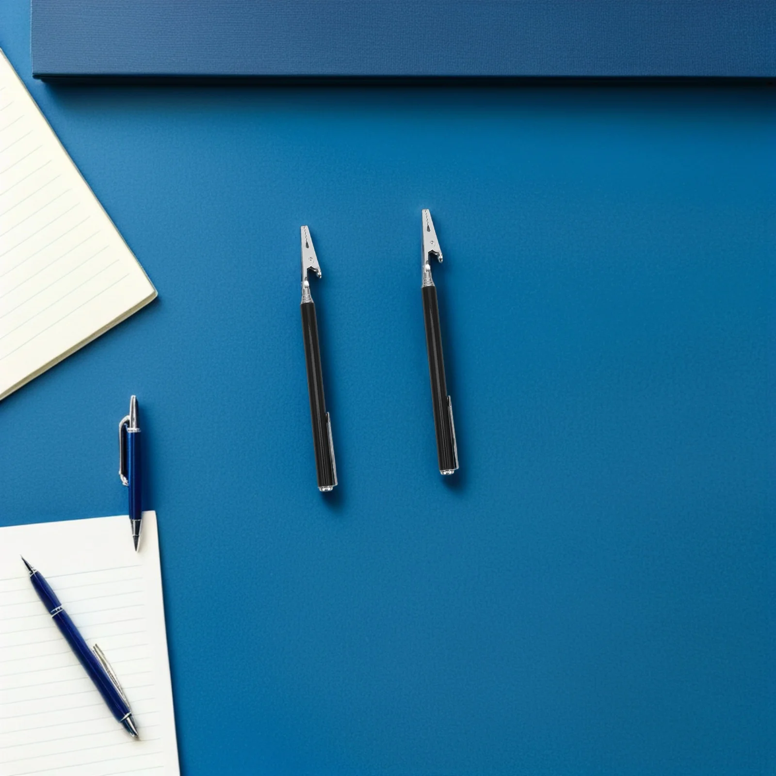 

5Pcs Slim Retractable Badge Holder Stainless Steel Id Card Clip for Office Classroom Vendor Booth Display Stand Clamp