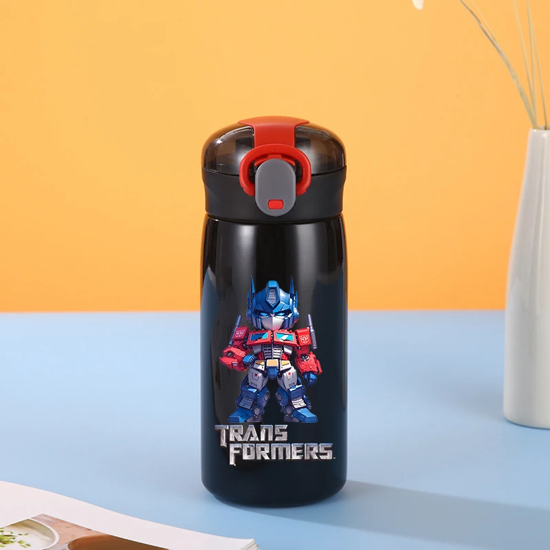 

Термос-кружка Transformers 460 мл: Оптимус Прайм, Бамблби, Мегатрон. Детская мультяшная бутылка для воды. Портативная спортивная бутылка для активного отдыха. Подарок.