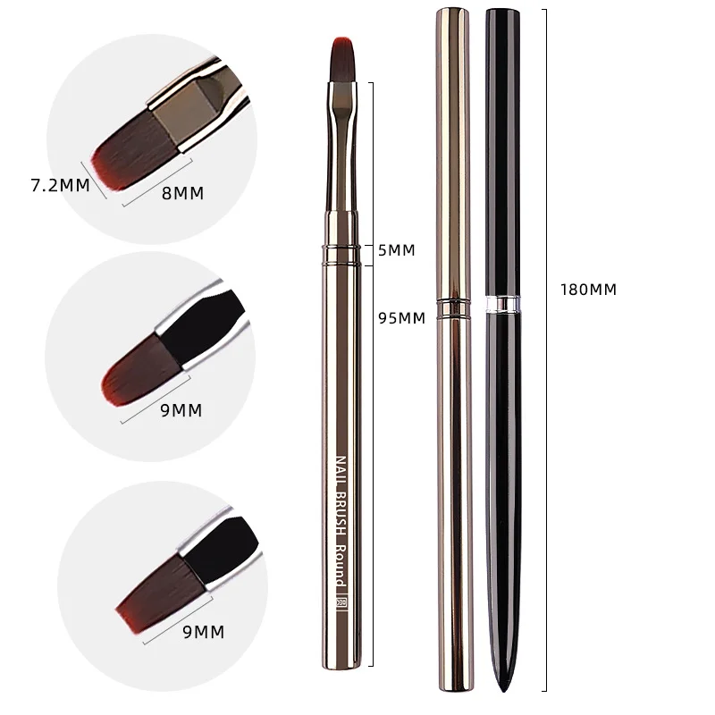 네일 글루 포토테라피 펜 UV 젤 브러시 펜 아크릴 네일 아트 페인팅 드로잉 브러시 매니큐어 전문가용 브러시 도구