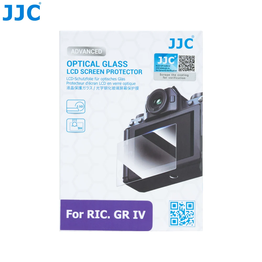 JJC Schutzfolie aus gehärtetem Glas für Ricoh GRIV GR IV GR4 Displayschutzfolie Kamerazubehör
