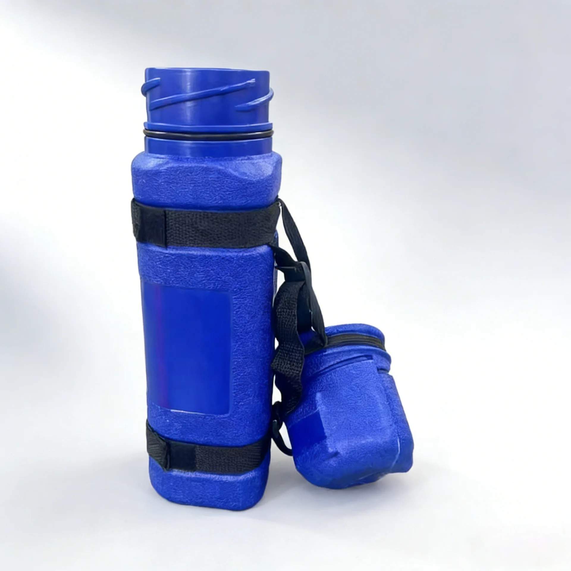 Blue Welding Rod Storage Tube Large Capacity Electrode Sealed Case Durable Plastic Organizer Box For Construction Sites