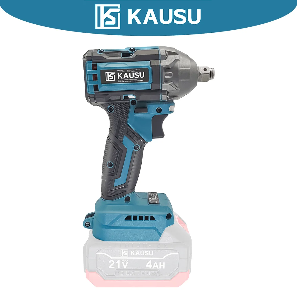 Brushless ประแจผลกระทบไฟฟ้า 500N.M แรงบิด 1/2 นิ้วไร้สายประแจมือถือเครื่องมือสําหรับ Makita 18V แบตเตอรี่