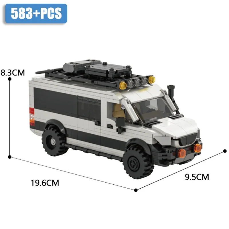 

Технические 583 шт. коммерческие автомобили, модель гоночного автомобиля, строительные блоки MOC City MPV, суперкар, игрушки для взрослых для мальчиков, подарки для детей