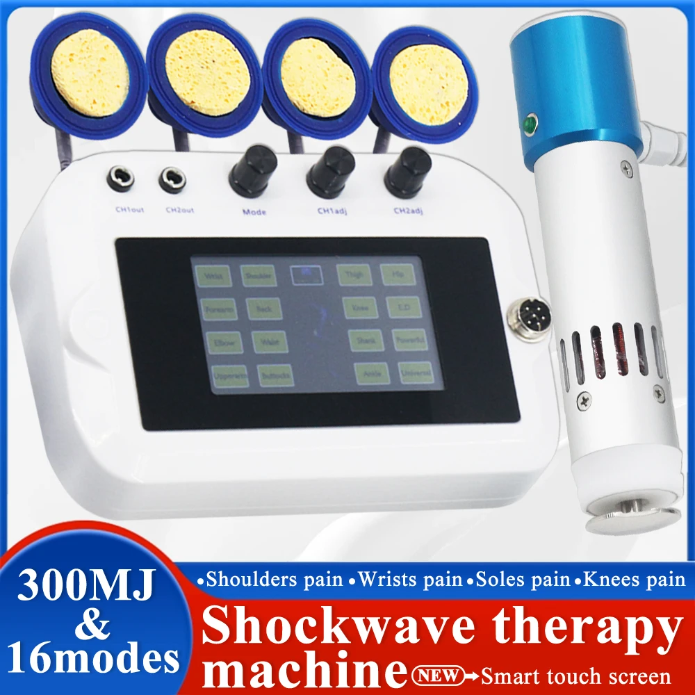 Shock Wave Therapy Machine EMS For ED Treatment And Waist Massage Pain Relief Relaxation 300MJ Shockwave Physiotherapy Massager