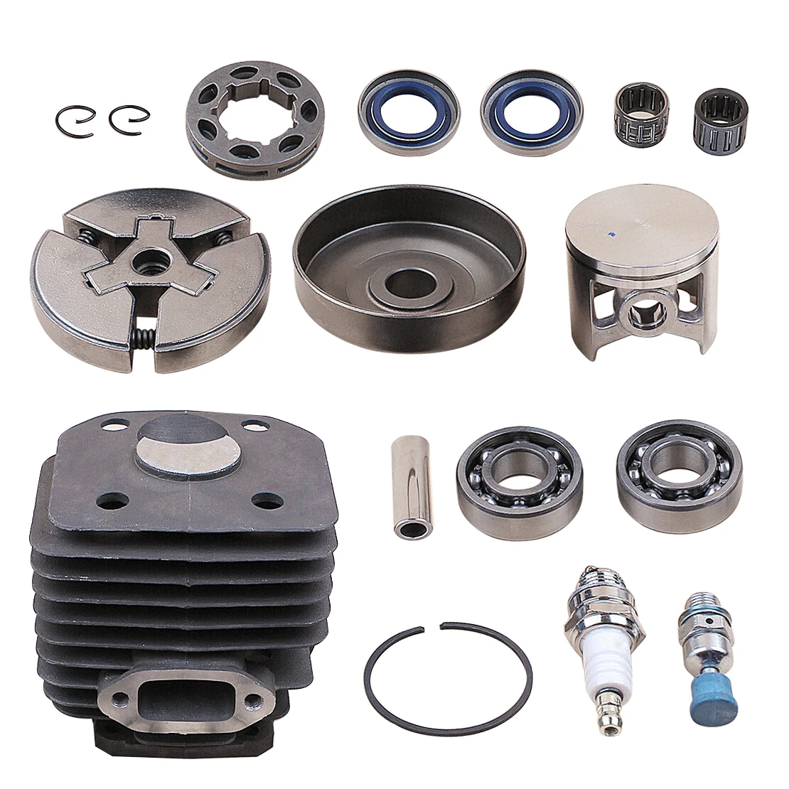 

48mm Cylinder Piston Clutch Crank Bearing Kit 503541171 503 54 11-72 Fit For Husqvarna 261 262 262XP Chainsaw