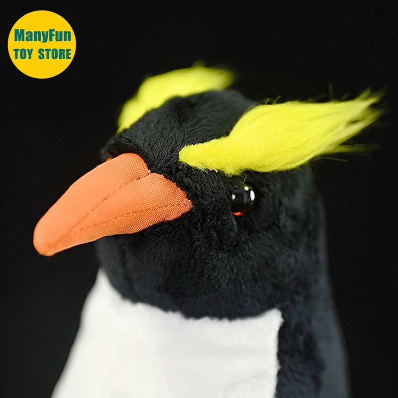 Realistic Fiordland Penguin High Fidelity Penguin Plushie Snares Penguin Plush Toys Lifelike Stuffed Animals Simulation Toys Kid