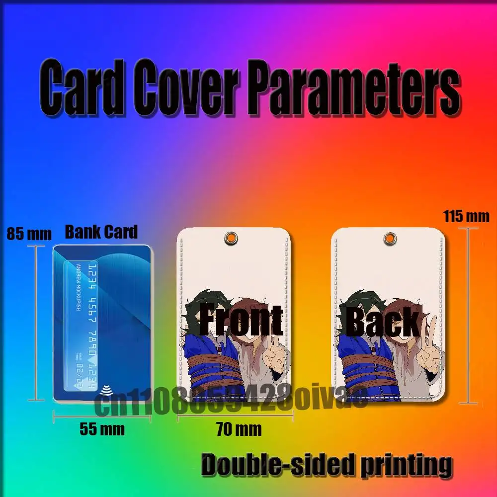 Will Mike Onewheatmark B-Byler For ID Clips Credit Bank Bag Bus Meal Card Holder Cover Pocket Decoration Keychain