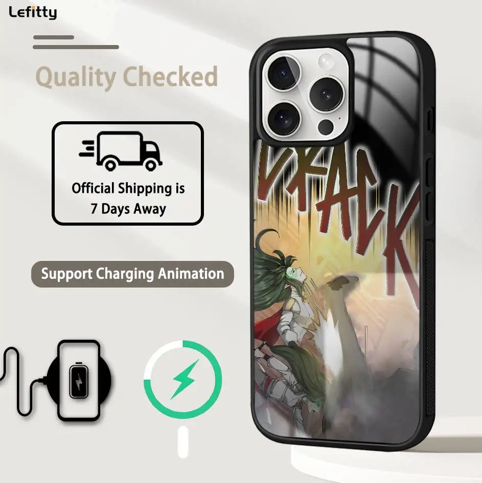 أنيمي بداية بعد نهاية جراب هاتف آيفون 16 15 14 13 12 11 برو ماكس بلس غطاء شحن لاسلكي صغير مغناطيسي Magsafe #2