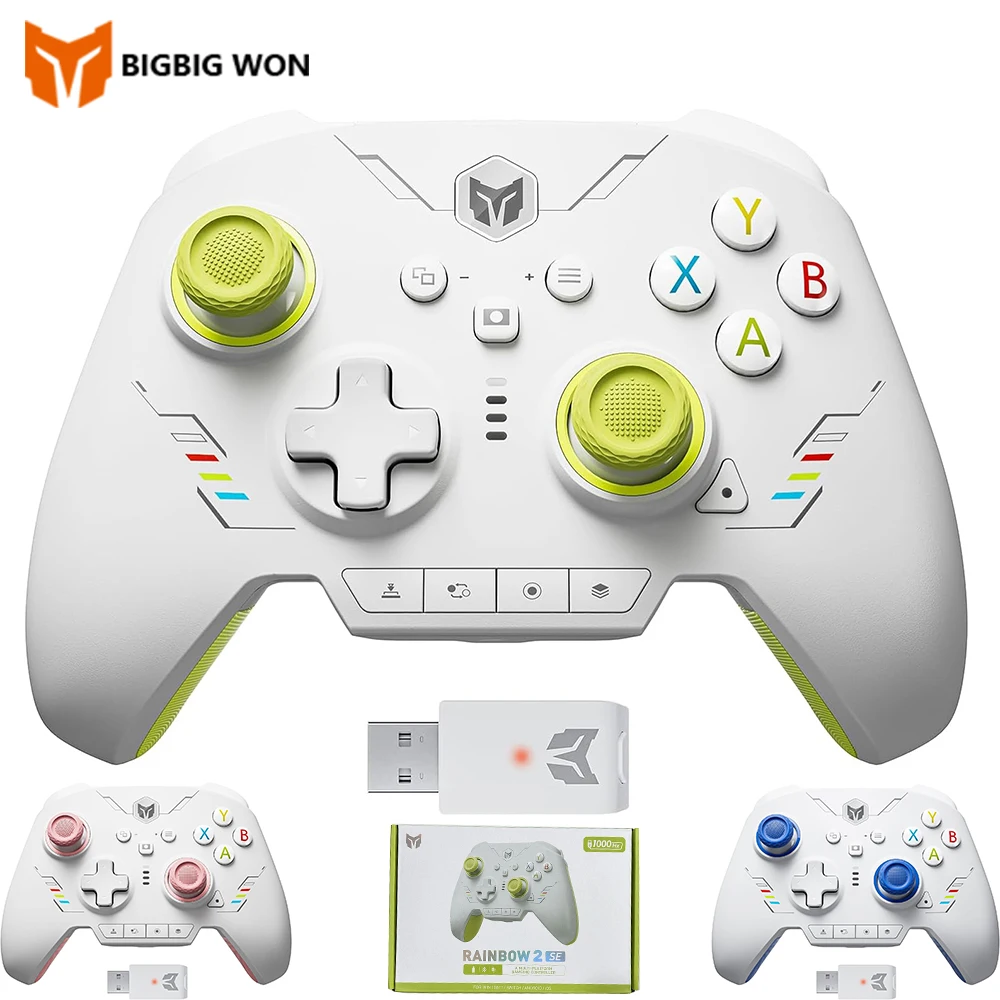 

BIGBIG WON Rainbow2 SE Wireless Game Controller Control Hall Effect Trigger Bluetooth Gamepad for Nintendo Switch/PC/Android/iOS