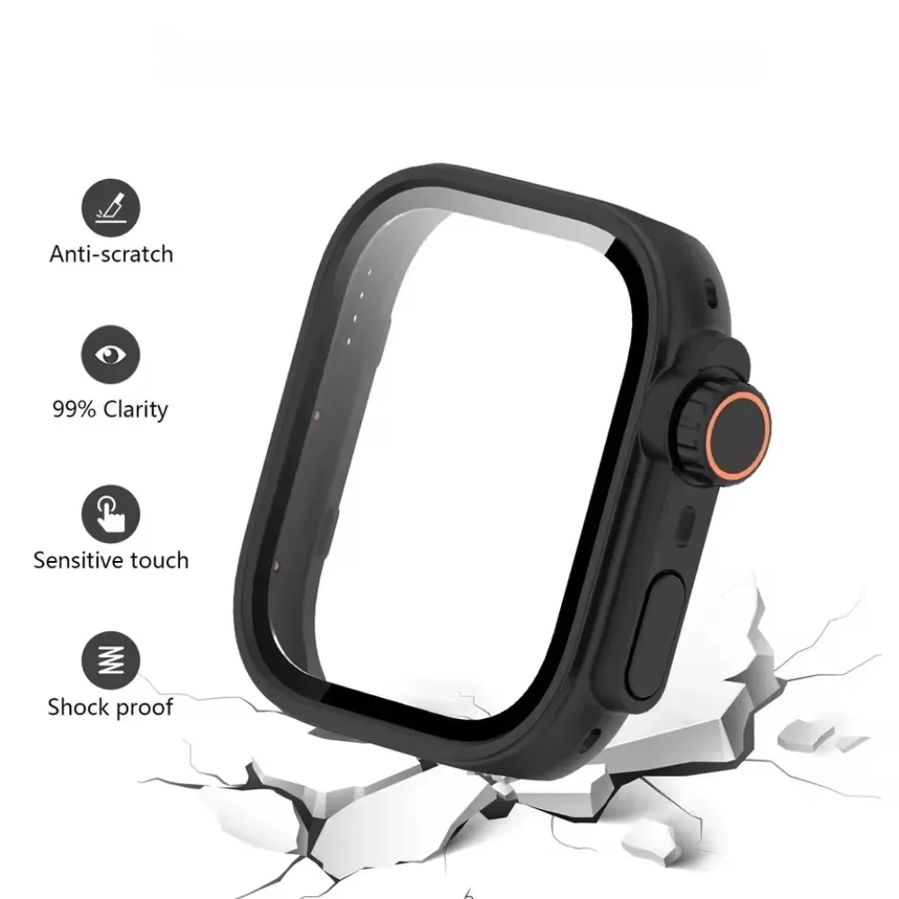 High-end PC Case+Glass for Huawei Fit 4/5 Pro Change To Ultra Anti-fall Screen Protective Case Huawei Fit 3/4/5 Upgrade To Ultra