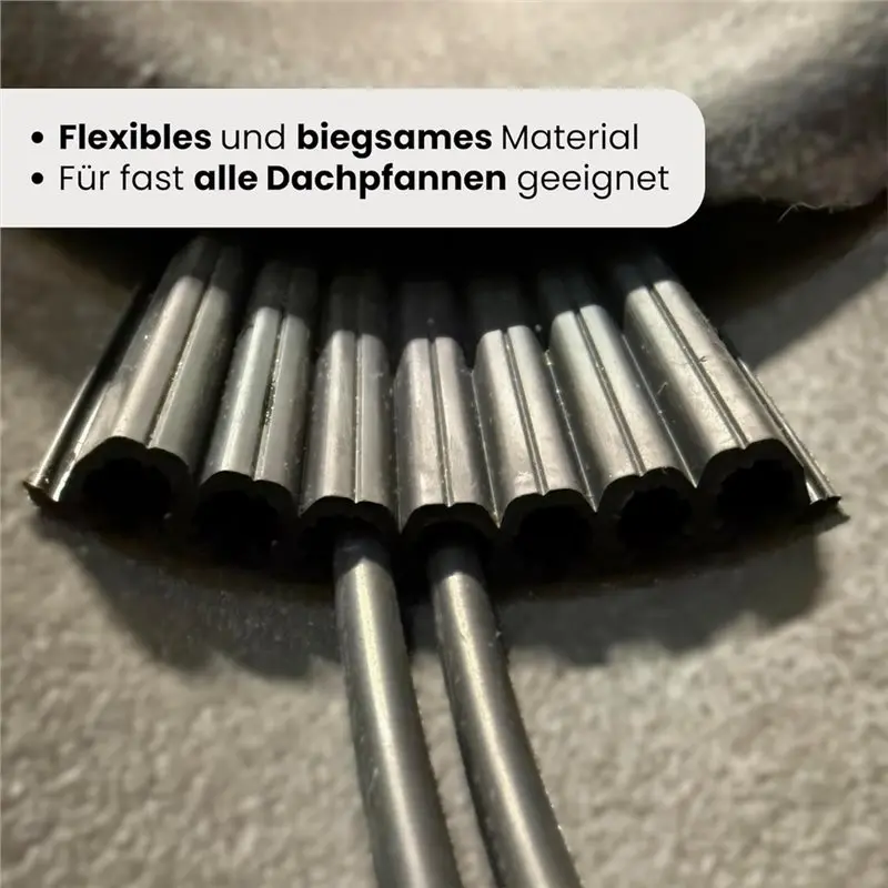 ABYN-For Solar Systems Cable Guide 2Pcs For Solar Roof Feed-Through Up To 7 Cables(6 Mm2 Thickness) For Tiled Roofs