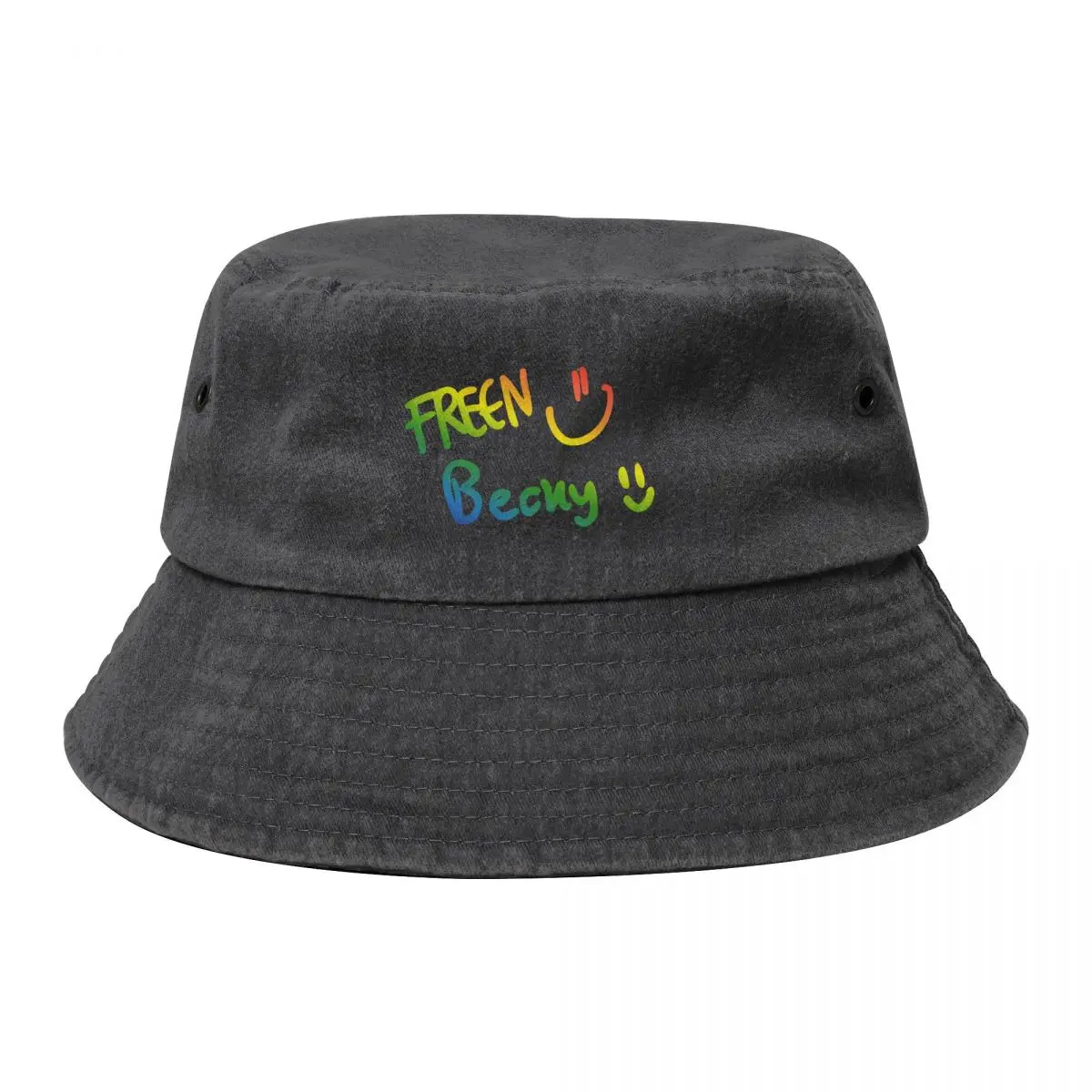 

Freenbecky Rainbow Signature Hats Beckfreen LGBT Pride Bucket Hat Golf Designer Hat Woman Hats Men's