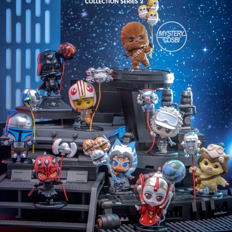 オリジナルホットトイズスターウォーズバルーンパーティーシリーズセカンドラウンドコスビミステリーボックスアクションフィギュアミニコレクタブルおもちゃ装飾ギフト