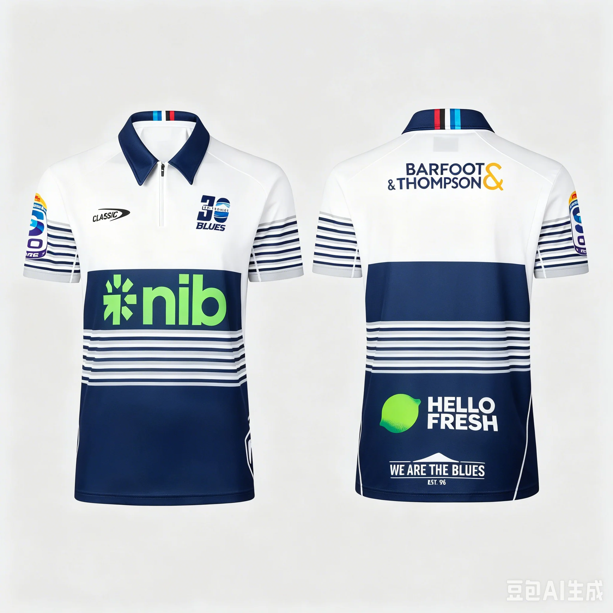 Polo Deportivo Blues Super Auckland 2026 con Cremallera, Jersey de Rugby del 30 Aniversario, Transpirable, Suave y Elegante para la Familia