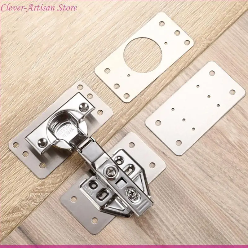 E06B Hinge Fixing Plates Door Hinge Repair Bracket for Household Woodworking Repair