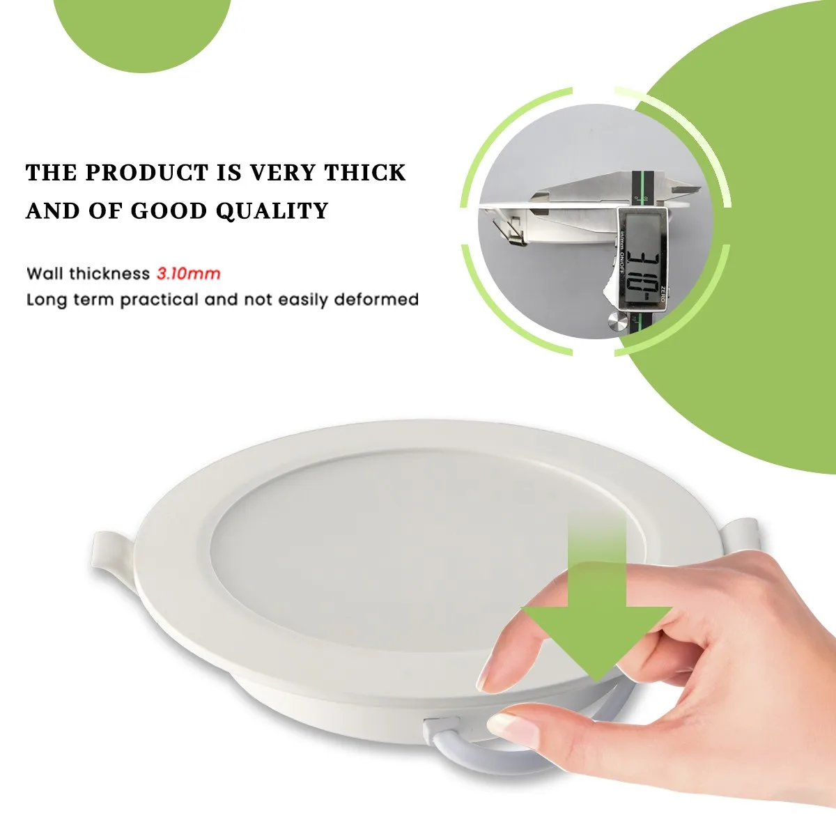 15PCS 6W 10W 14W 17W 20W 24W Recessed LED Downlight AC100-240V LED Ceiling Spot 3 colors in Downlight Light Cold Warm white Lamp