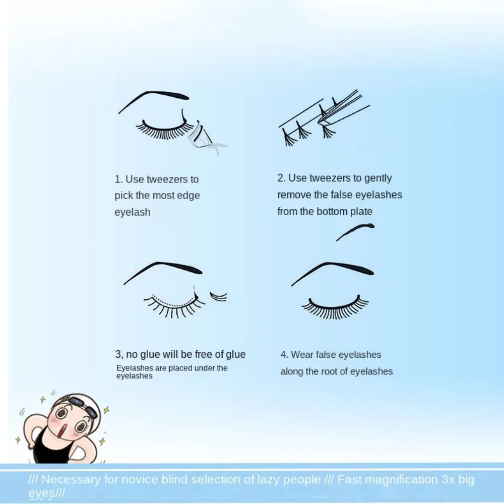 Grappes de cils auto-adhésives douces, maquillage, bricolage, sans colle, faux cils individuels longue durée, pour femmes/filles