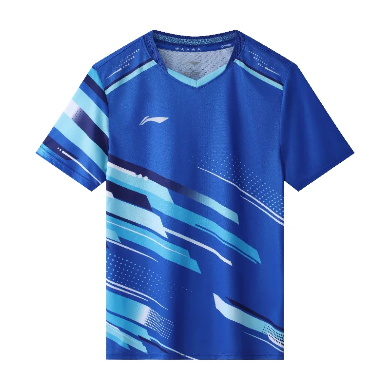 New Table Tennis Sportswear Badminton Short-sleeved National Team Competition Uniform Breathable Quick-absorbent Top T-shirt