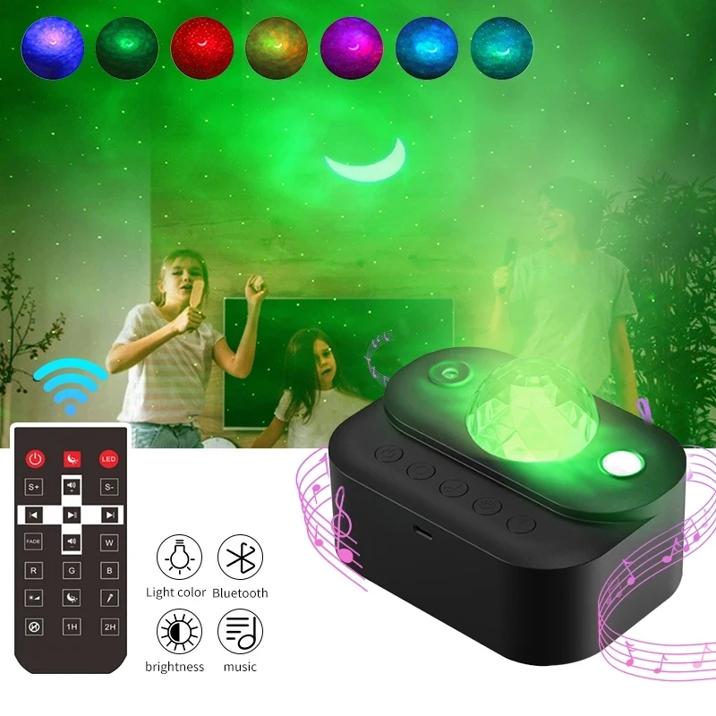 Moon Starry Sky โปรเจคเตอร์ 2a แฟชั่นคุณภาพสูงปรับ Soft Light Sleep Instrument Ambient Light 7 w Night Light หมุน