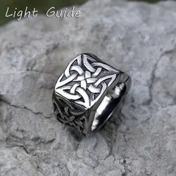 2022 NEW Men's 316L stainless-steel rings Odin VIKING Talisman RING for teens gothic punk FASHION Jewelry Gift free shipping