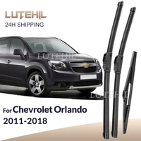 Para Chevrolet Orlando 2011-2018 2012 2013 2014 limpiaparabrisas delantero y trasero limpiaparabrisas cepillos de ventana 24 ""+ 19"" + 10""