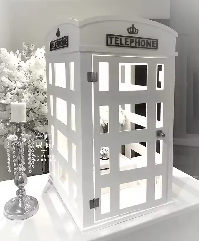 

Telephone Booths Mini Customized Wedding Decoration Antique Mini Telephone Booth