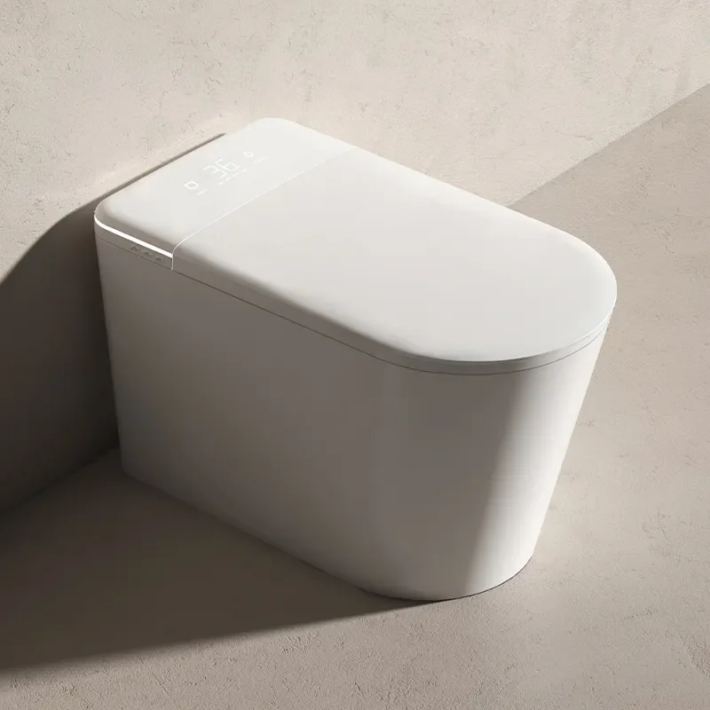 for Smart Toilet Integrated Automatic Flip Instant Heating No Water Pressure Limit Large Seat Ring Foam Shield